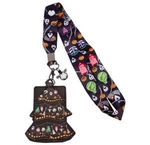 Nightmare Before Christmas Disney Loungefly Lanyard And Card ID Holder
